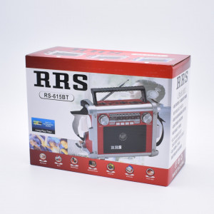 Radio Portabil Cu Acumulator, Mp3, Bluetooth ,TF/SD/USB, FM,AM,SW1,SW2,AUX,Lanterna,RRS – RS-615BT