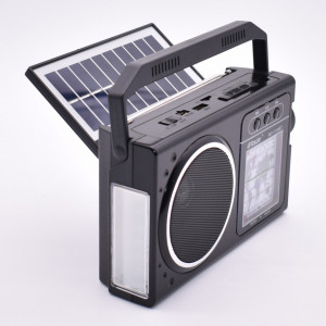 Radio Portabil Cu Panou Solar,Acumulator,BT, USB/TF, AM/FM/SW1-6/ Lampa Led – RD-111UBT