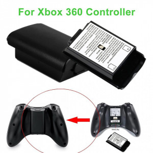 Set 2 Capac baterii controller xbox 360, maneta joystick gamepad, Negru