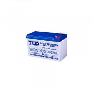 Acumulator plumb-acid 12V-10 pentru sisteme neîntreruptibile de alimentare cu energie electrica UPS