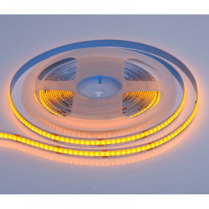 Banda Led COB Galben - Exterior  Interior IP65, Flexibil, adeziva, - 252ledm - 12Wml - Rola 5m