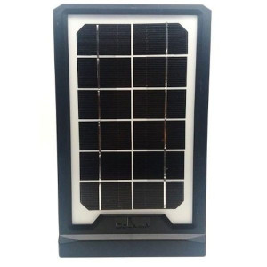 Kit solar portabil, slot USB GSM, 2 becuri lanterna LED incluse CL-08, Negru