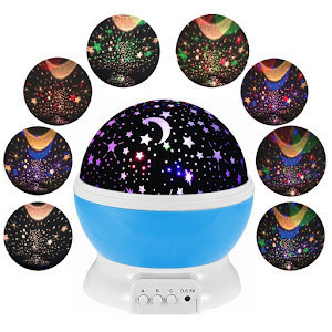 Lampa de veghe luna si stele cu proiector rotativ, Star Master cu diferite culori si moduri 