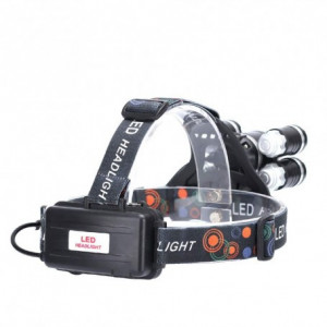 Lanterna de Cap cu acumulator, 5 LED-URI T6, 30W - 8000LUMENI afisare din spate
