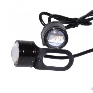 Leduri auto interior / exterior 23MM SMD 12V - 9W cu suport , Set de 2 bucati, ip65, Alb
