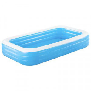 Piscina Gonflabila copii, dreptunghiulara, 3 metri, mare, Capacitate 440 l, Albastra 