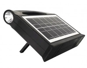Kit panou solar portabil 30W lanterna 2 becuri LED 4500 mAh