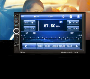 MP5 Player 7010B, 2DIN, Apple CarPlay, Android Auto, Ecran HD Touch 7", MirrorLink, Bluetooth 4.2, Aux, USB, MicroSD, Negru