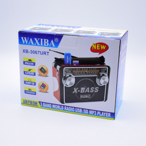 Radio Cu Mp3 portabil,microSD/SD/USB,AM,FM,SW,AUX,Lanterna,Waxiba -XB-3067URT