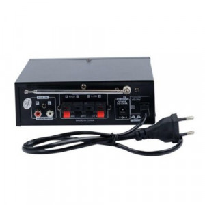 Amplificator audio bluetooth, USB, SD, 220v, 12V, Radio FM, telecomanda, BT-618