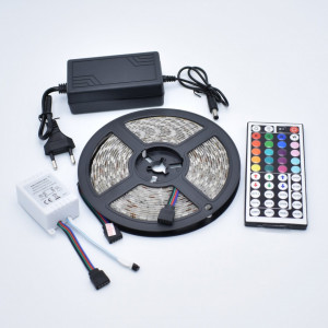 Banda led 5m cu led RGB,Controler culori,Telecomanda 44 taste – 5050-RGB- 44Keys