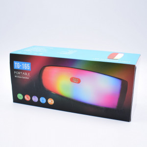 Boxa portabila bluetooth, 20W, MP3, Card TF, USB, Radio FM, AUX, Iluminare LED RGB, TG-165