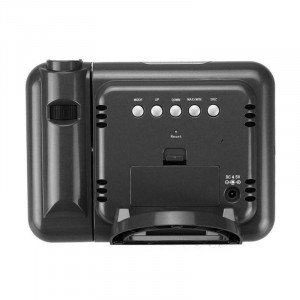 Ceas de camera cu Proiector si Termometru 8190, LCD, alarma, Negru