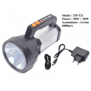 Lanterna Laser Led 50W + 50W COB ,TD-T21