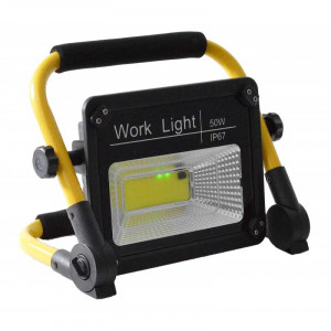 Proiector 50W cu COB LED și acumulator integrat - Sursă de lumină durabilă și eficientă