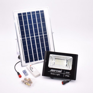 Proiector 50W cu LED SMD, panou solar si telecomanda – JT-BJ50W-TZ