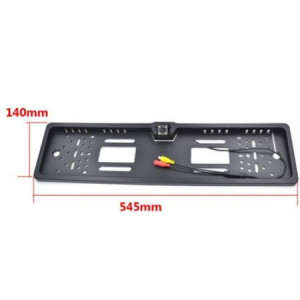 Suport Numar Auto cu Camera, Unghi filmare 170 grade, Night vision, Negru