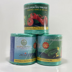 ATA DE PALISAT pentru sere si solarii, UV, PREMIUM, 1 KG, 1800 M, ALBASTRA VERDE