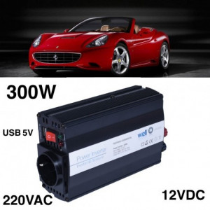 INVERTOR AUTO 300W, 12V-220V + USB
