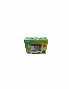 Kit panou solar pentru incarcare dispozitive cu 2 proiectoare 2x15W si functie de baterie externa, GD-30