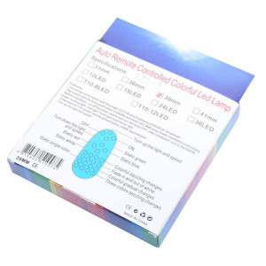 Led Auto interior, RGB, 39mm, Telecomanda, 12V, 1W