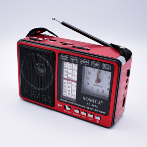 Radio Cu Mp3 portabil,TF/SD/USB,AM,FM,SW,Lanterna,Ceas, SOMICA -XB-401C