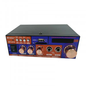 Amplificator digital audio bluetooth BT-618 USB SD telecomanda