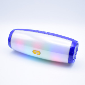 Boxa portabila bluetooth, 20W, MP3, Card TF, USB, Radio FM, AUX, Iluminare LED RGB, TG-165 fara cutie, cu luminile LED pornite