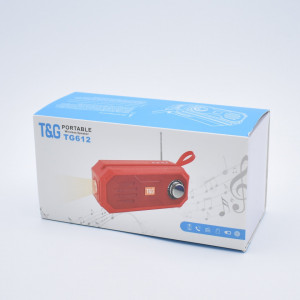 Boxa Portabila Cu Bluetooth,USB,microSD,AUX,Radio,Hands-Free,Incarcare Solara – TG-612