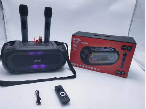 Boxa portabila cu microfon, bluetooth, Radio FM, MP3, Card TF, Aux, lumini LED, disco - ZQS-4247