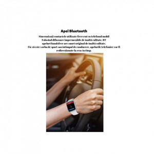 Ceas Smartwatch 8 EW02 - carcasa aluminiu 45mm, apelare Bluetooth, asistent vocal, fitness sport