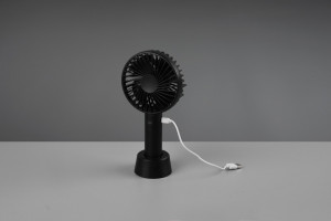 Mini ventilator portabil cu acumulator, WINDY – R042-02, USB, Negru