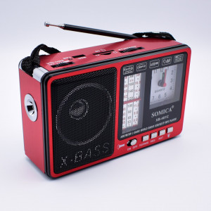 Radio Cu Mp3 portabil,TF/SD/USB,AM,FM,SW,Lanterna,Ceas, SOMICA -XB-401C