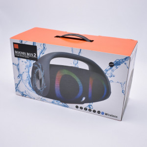 Boxa portabila cu bluetooth, mp3, USB/TF,AUX, Led RGB – BOX-02 – BOOMS BOX2