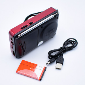 Radio Portabil cu Acumulator BL-5C,MP3,microSD/USB,FM,Afisaj Electronic, JOC -H033UR
