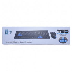 TASTATURA TED 3 + MOUSE WIRELESS TEDBLUE 4