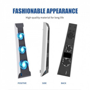 Ventilator de racire vertical , silentios pentru consola Playstation 5 compatibil versiune disk si digital