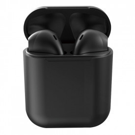Casti i12 wireless TWS , bluetooth, Stereo, AirPods, earbuds, Compatibile cu Apple si Android culoare negru