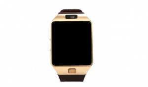 Ceas Smartwatch DZ09, bluetooth, Apelare, Contacte, Pedometru, Galerie, Cronometru, Camera 1.3MP, 1.54 Inch, Auriu