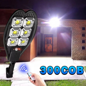 Lampa solara cu senzor de miscare LL-006, panou solar pentru reincarcarea acumulatorilor - iluminare nocturna in gradina