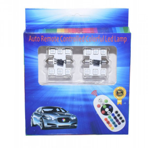 Led RGB Auto 31mm cu Telecomanda