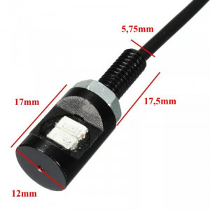 Leduri auto SMD, set de 2 bucăți 12MM/12V, verde - personalizează-ți mașina cu o iluminare atrăgătoare