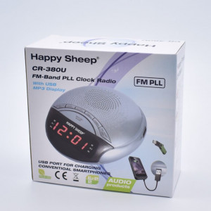 Radio Cu Ceas ,Ecran LED,AM-FM,USB, Alarma Dual, HAPPY SHEEP CR-380U