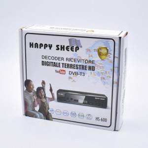 Receptor tuner digital terestru decodor TV cu telecomanda DVB-T3 H.265 HEVC HS-600