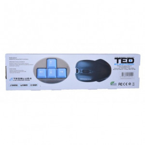 TASTATURA TED 3 + MOUSE WIRELESS TEDBLUE 4