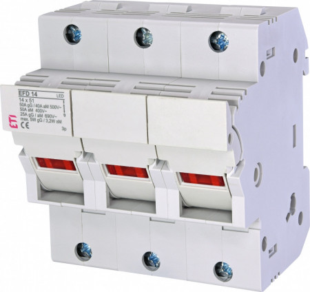 Separator siguranțe fuzibile EFD 14 3p LED