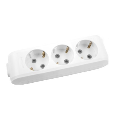 PRELUNGITOR 3P SCHUKO 16A 3500W ALB,(fara cablu)