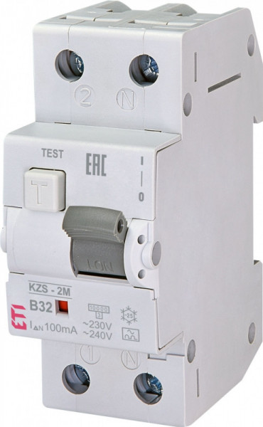 Siguranta automata diferentiala RCBO TIP A, 32A/100mA, ETI