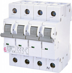Siguranta automata trifazata ETIMAT 6 3p+N C20 ETI