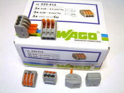 Conector WAGO cu 3 intrari 222-413